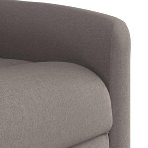 Πολυθρόνα Μασάζ Ηλεκτρική Ανακλινόμενη Taupe Υφασμάτινη - Pakobazaar