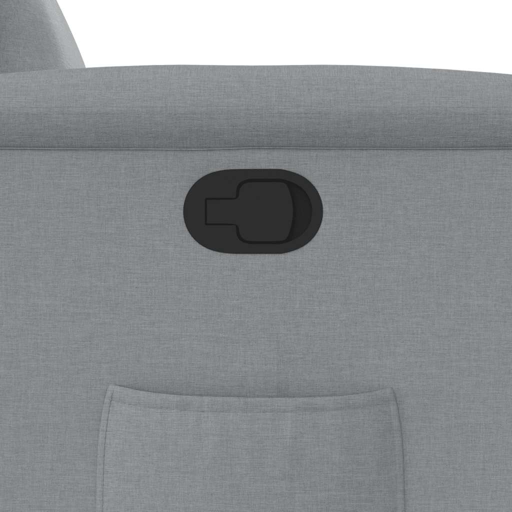 Πολυθρόνα Ανακλινόμενη με Ανύψωση Ανοιχτό Γκρι Υφασμάτινη - Pakobazaar