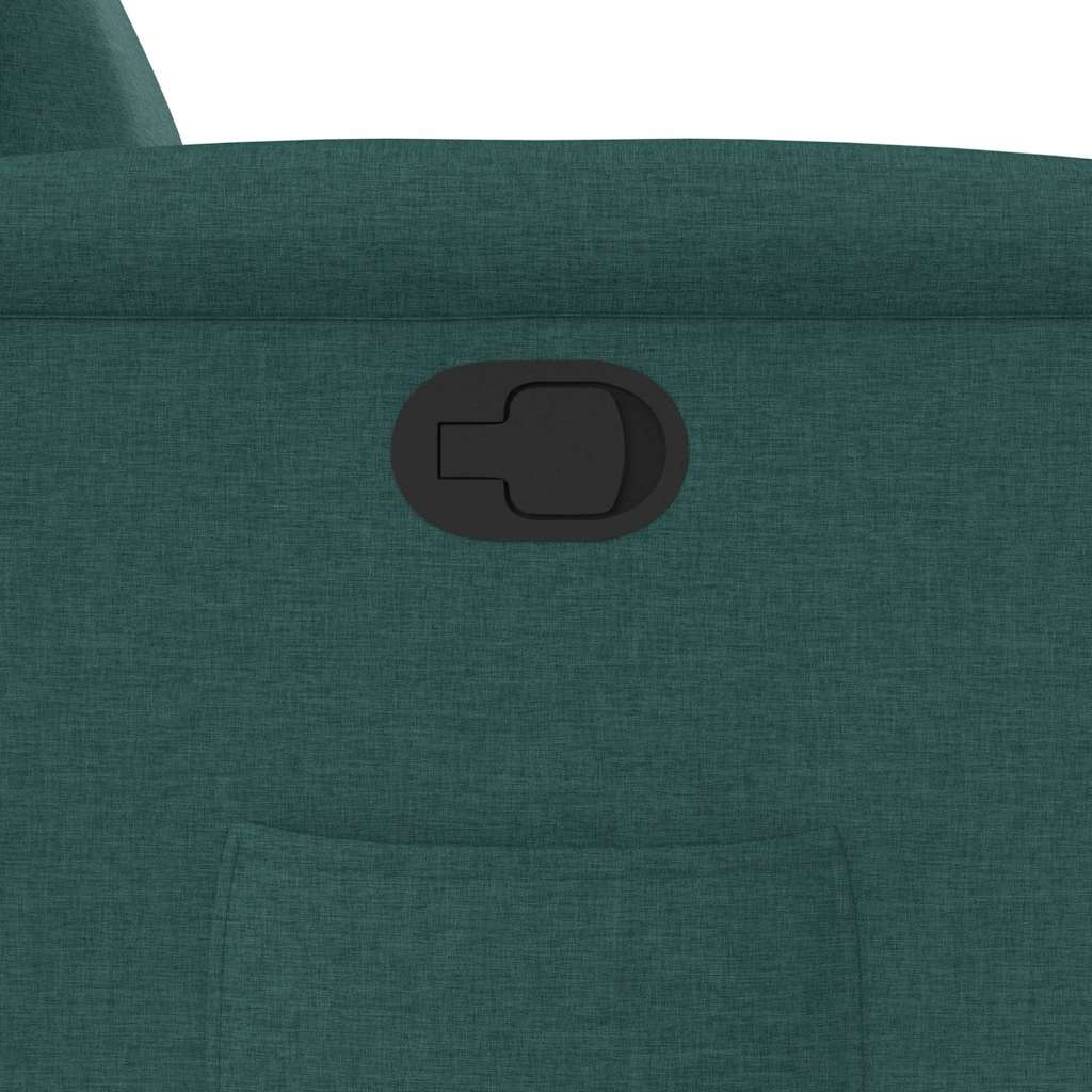 Πολυθρόνα Ανακλινόμενη με Ανύψωση Σκούρο Πράσινη Υφασμάτινη - Pakobazaar