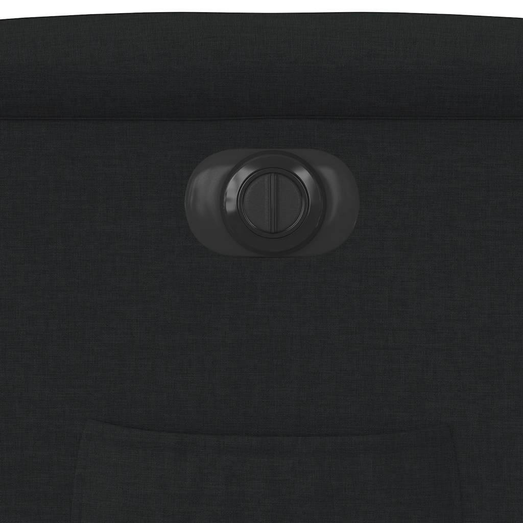 Πολυθρόνα Ανακλινόμενη Ηλεκτρική Μαύρη Υφασμάτινη