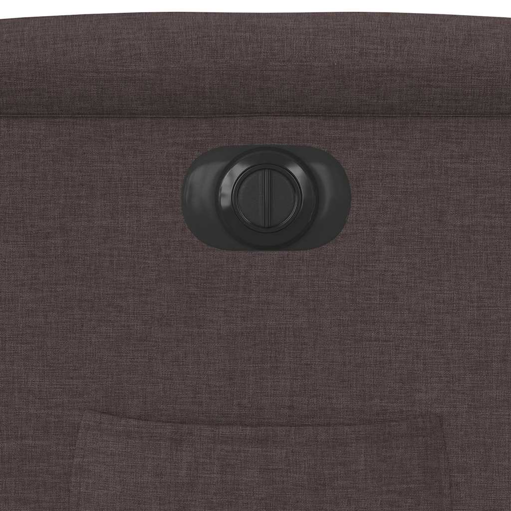 Πολυθρόνα Ανακλινόμενη Ηλεκτρική Σκούρο Καφέ Υφασμάτινη