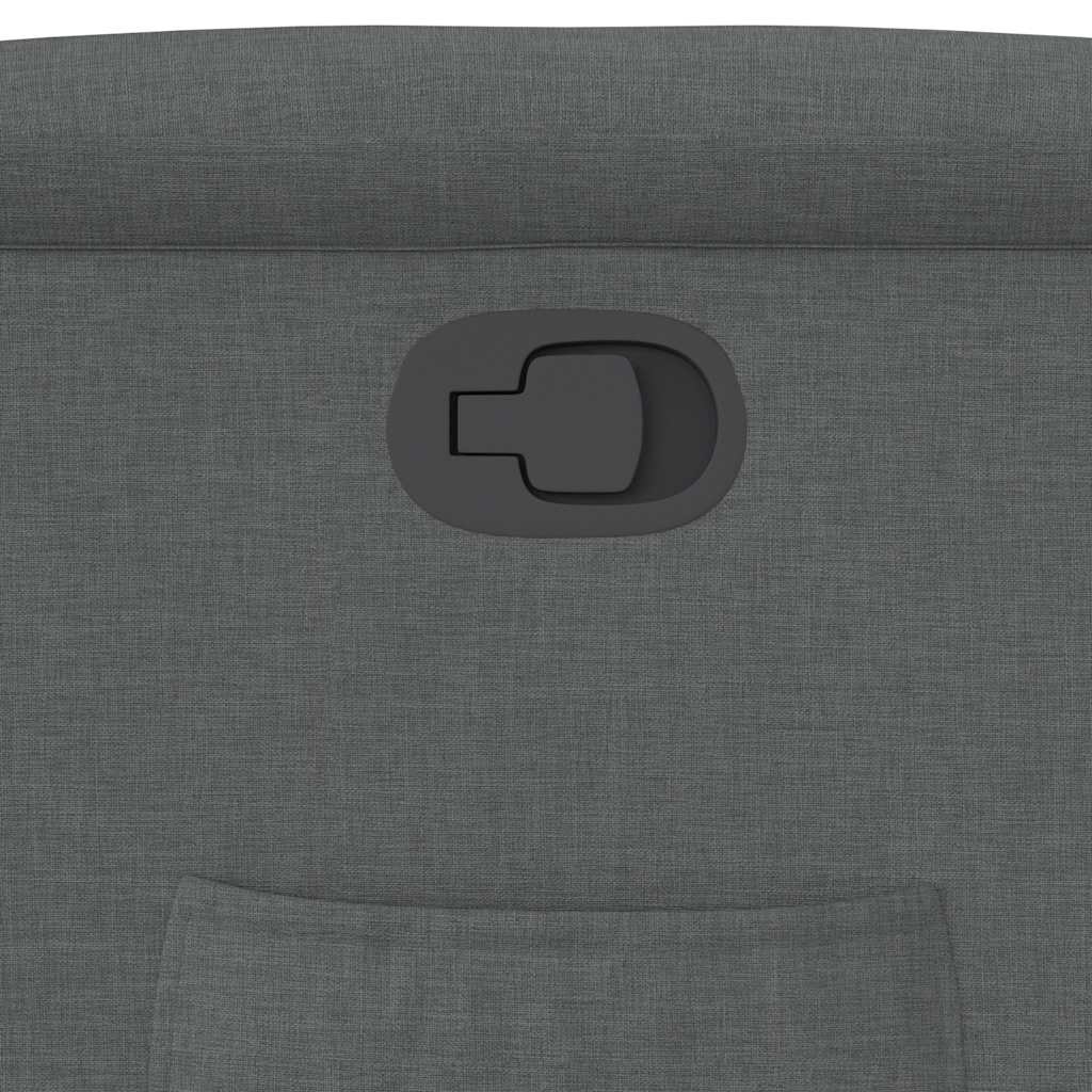 Πολυθρόνα Ανακλινόμενη με Ανύψωση Σκούρο Γκρι Υφασμάτινη - Pakobazaar