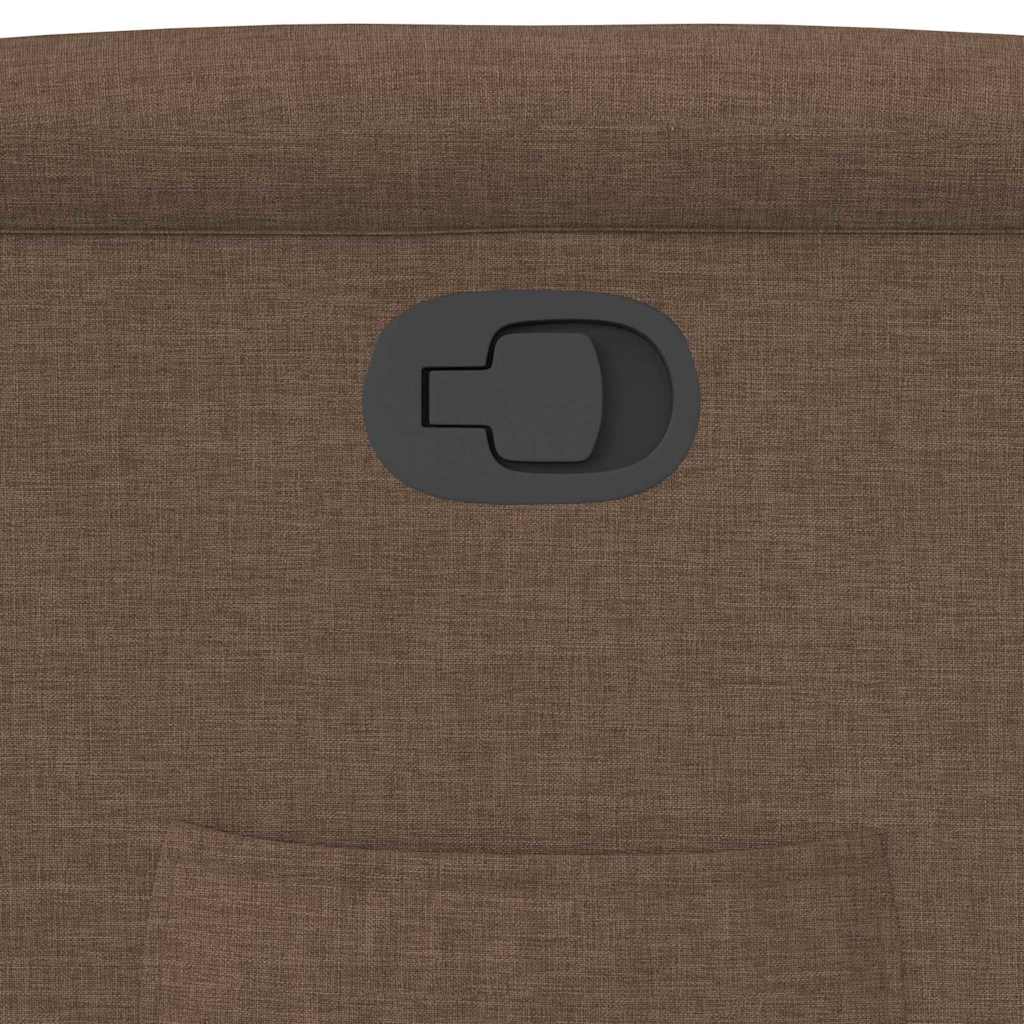 Πολυθρόνα Ανακλινόμενη με Ανύψωση Καφέ Υφασμάτινη - Pakobazaar