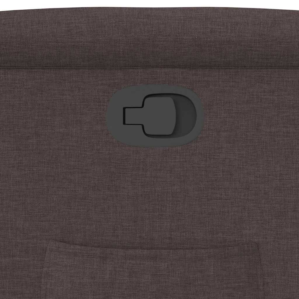 Πολυθρόνα Ανακλινόμενη με Ανύψωση Σκούρο Καφέ Υφασμάτινη - Pakobazaar