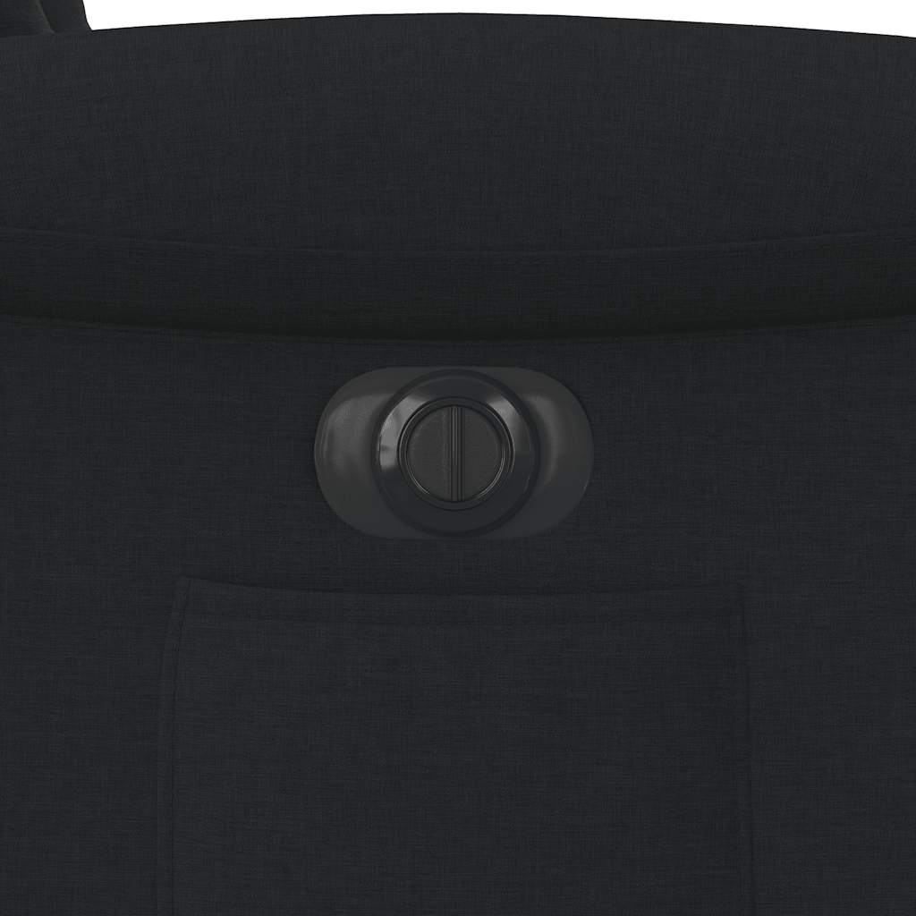 Πολυθρόνα Ανακλινόμενη Ηλεκτρική Μαύρη Υφασμάτινη