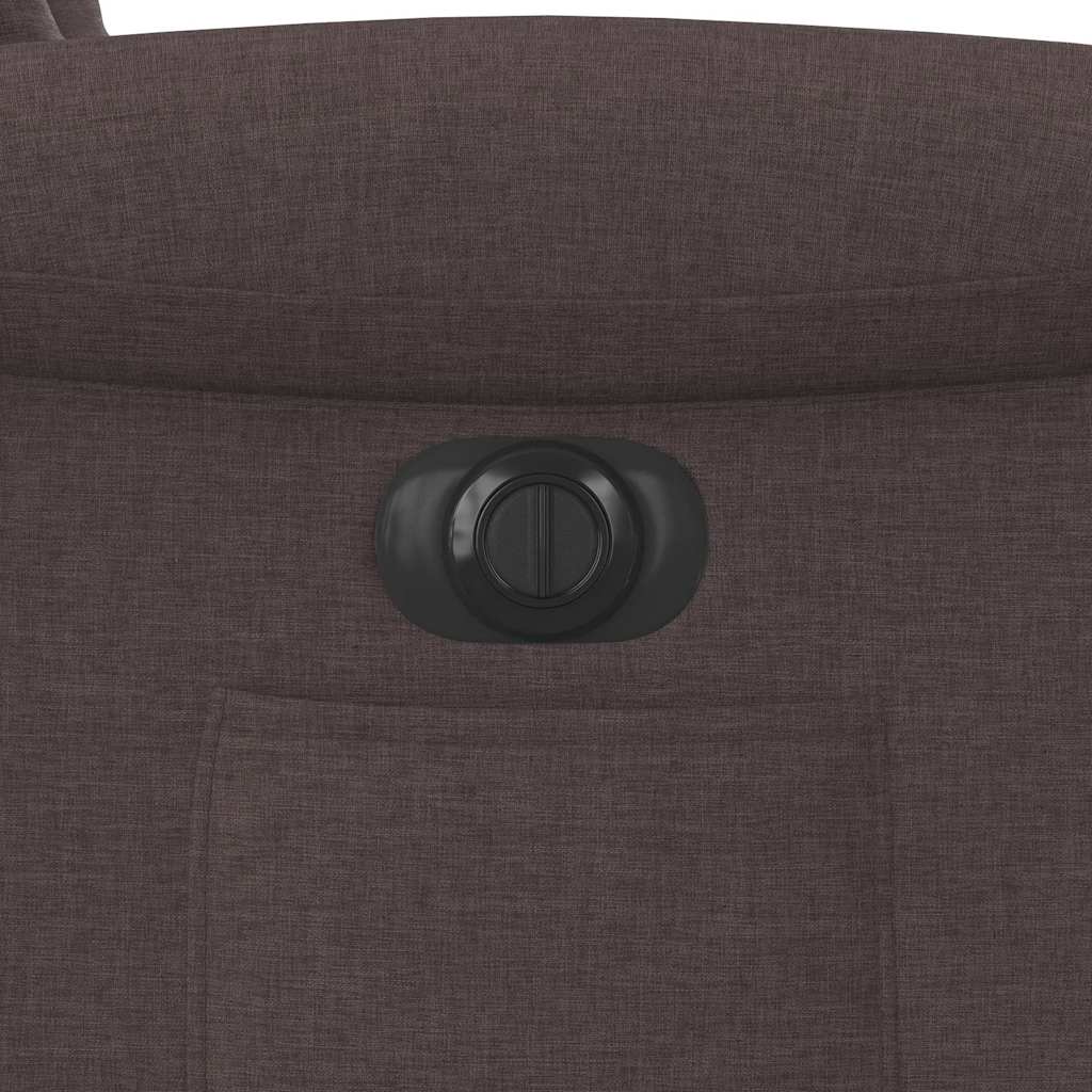 Πολυθρόνα Ανακλινόμενη Ηλεκτρική Σκούρο Καφέ Υφασμάτινη - Pakobazaar