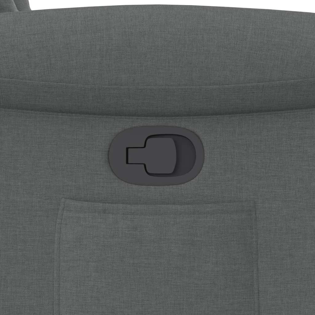 Πολυθρόνα Ανακλινόμενη με Ανύψωση Σκούρο Γκρι Υφασμάτινη - Pakobazaar