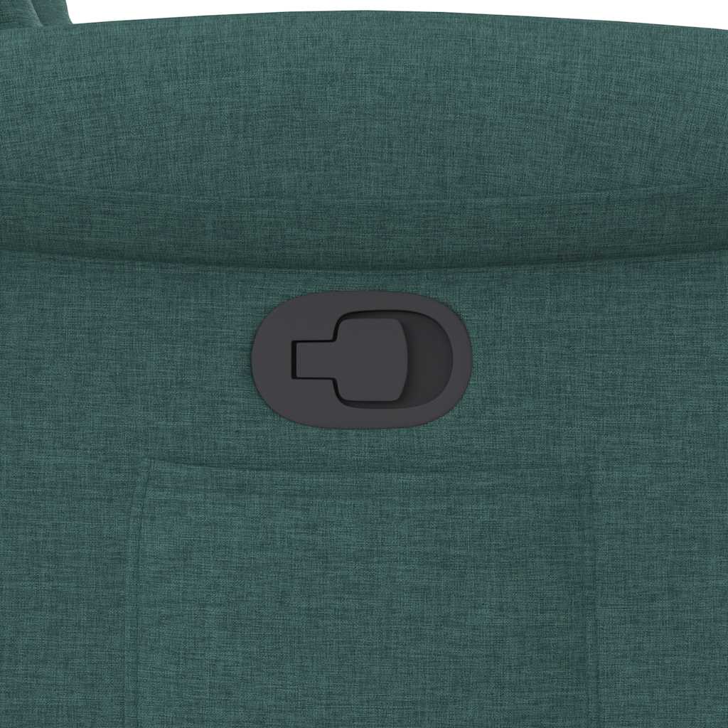 Πολυθρόνα Ανακλινόμενη με Ανύψωση Σκούρο Πράσινη Υφασμάτινη - Pakobazaar