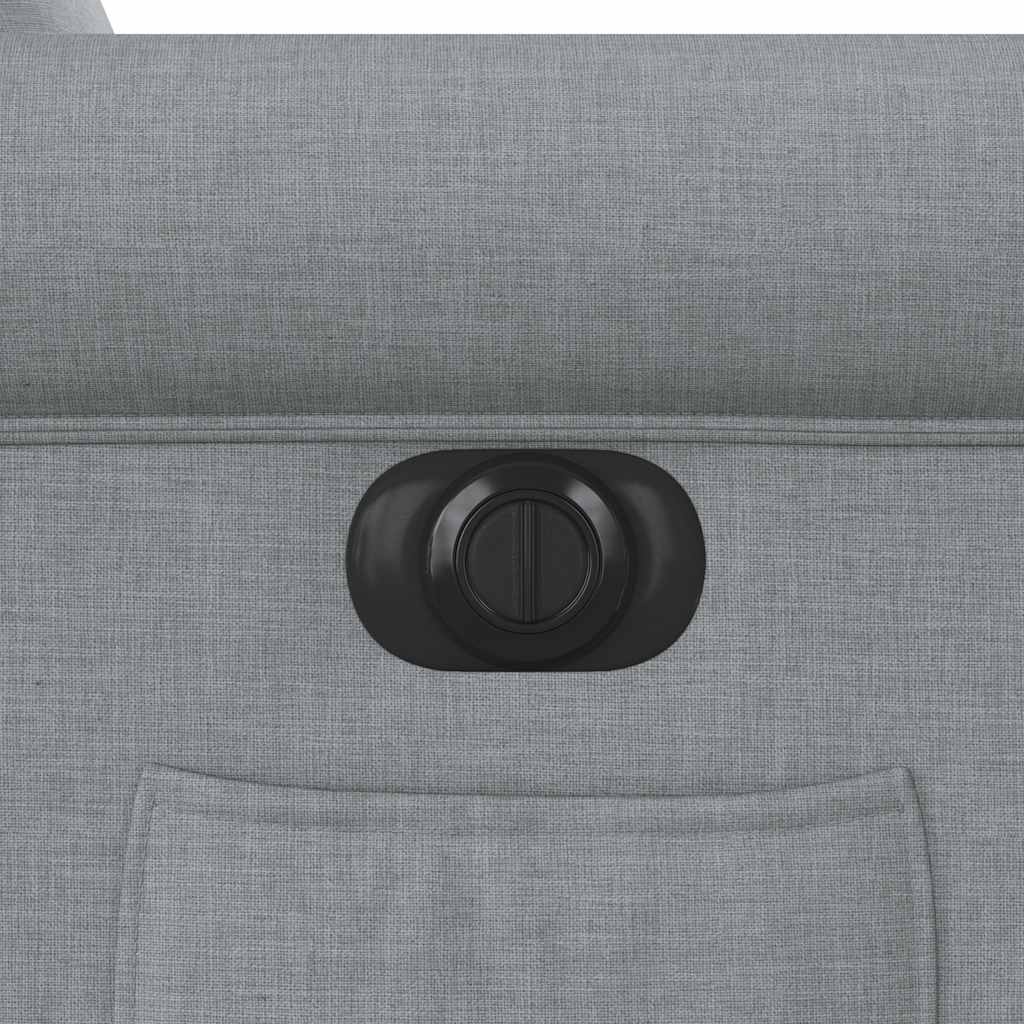 Πολυθρόνα Ανακλινόμενη Ηλεκτρική Ανοιχτό Γκρι Υφασμάτινη