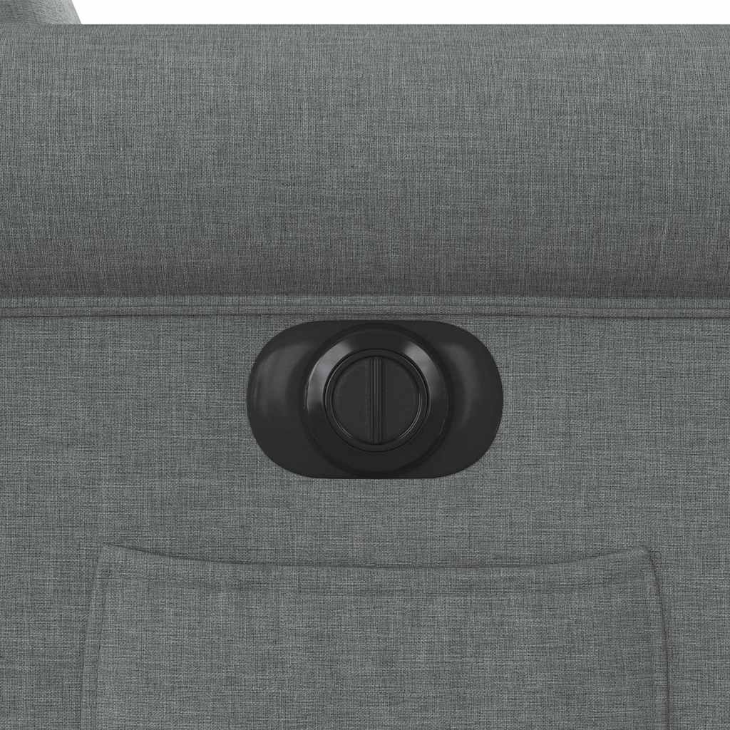 Πολυθρόνα Ανακλινόμενη Ηλεκτρική Σκούρο Γκρι Υφασμάτινη