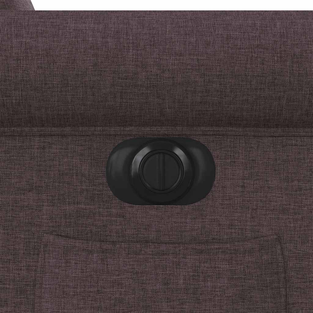 Πολυθρόνα Ανακλινόμενη Ηλεκτρική Σκούρο Καφέ Υφασμάτινη