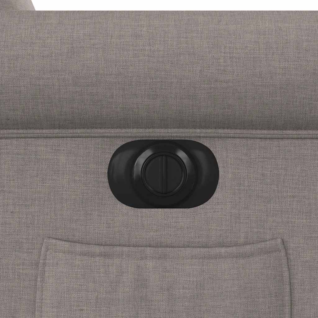 Πολυθρόνα Ανακλινόμενη Ηλεκτρική Taupe Υφασμάτινη