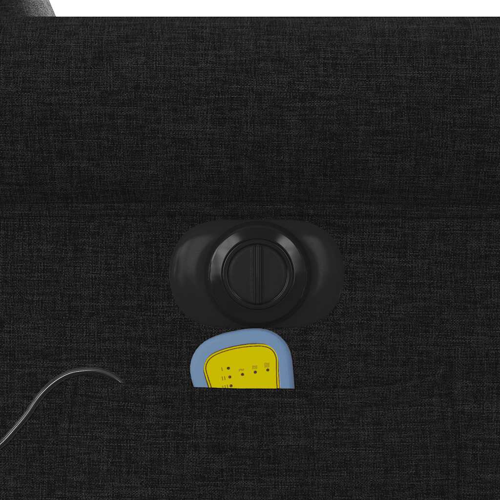 Πολυθρόνα Μασάζ Ηλεκ. Ανακλινόμενη Μαύρη Υφασμάτινη