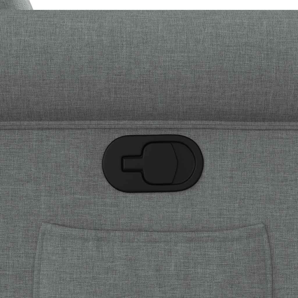 Πολυθρόνα Ανακλινόμενη με Ανύψωση Σκούρο Γκρι Υφασμάτινη - Pakobazaar