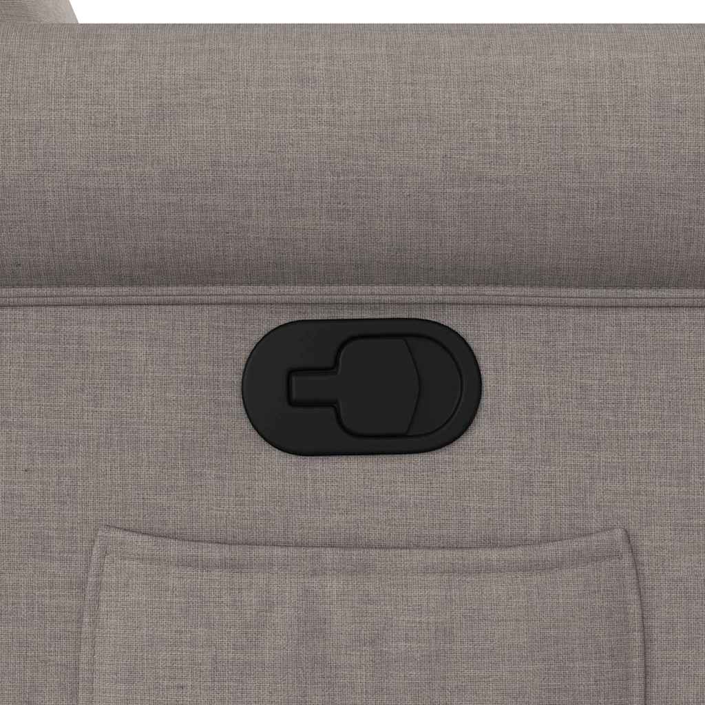 Πολυθρόνα Ανακλινόμενη με Ανύψωση Χρώμα Taupe Υφασμάτινη - Pakobazaar