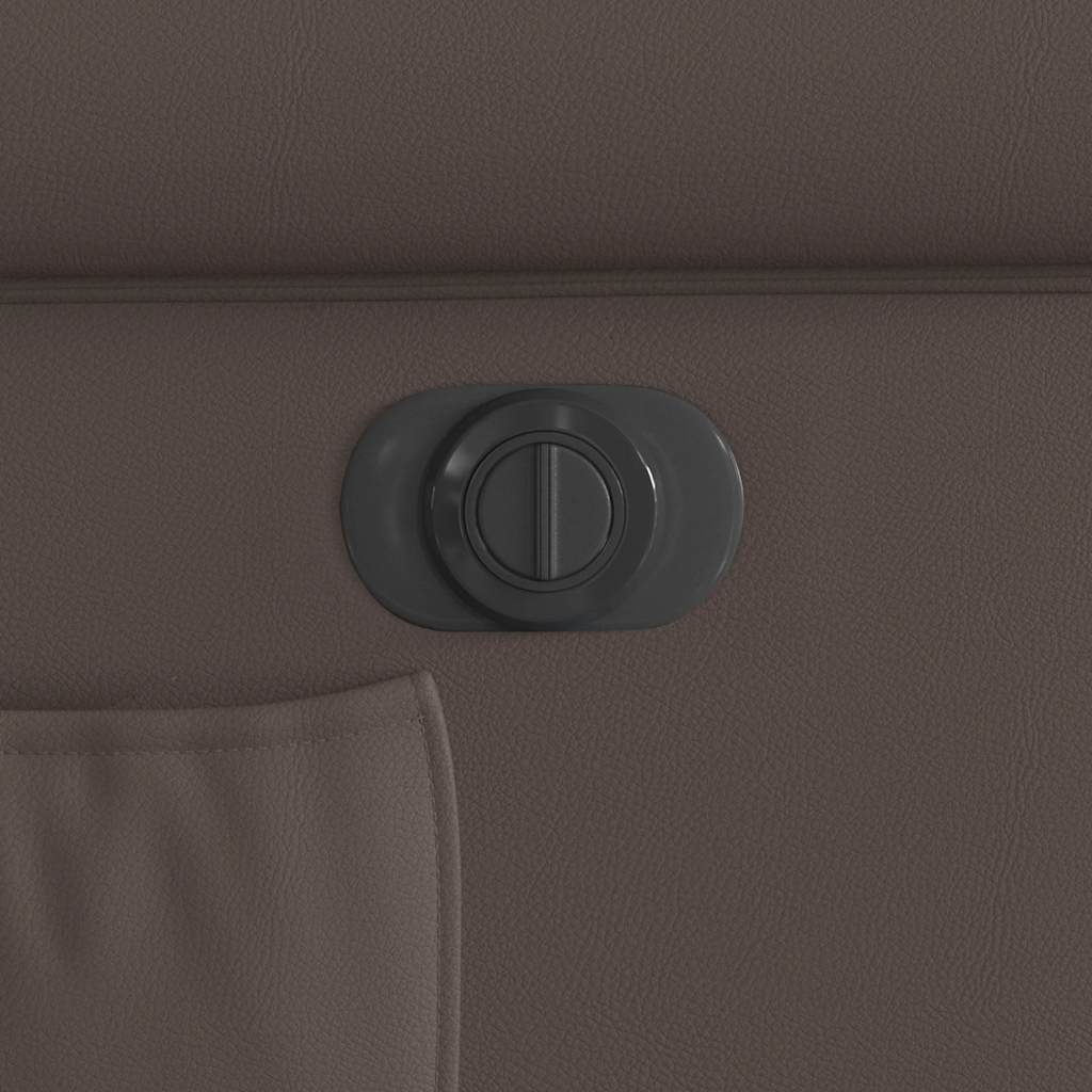 Πολυθρόνα Ανακλινόμενη Ηλεκτρική Γυαλιστερό καφέ Συνθ. Δέρμα - Pakobazaar