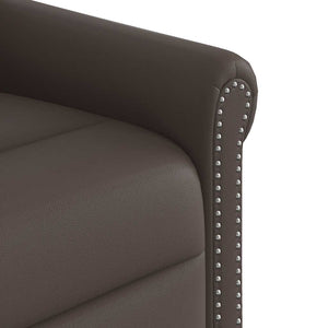 Μόνιμη πολυθρόνα μασάζ Shiny Brown Faux Leather - Pakobazaar