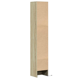 Ντουλάπι με Φώτα LED Sonoma Δρυς 36x32,5x200 εκ. Επεξ. Ξύλο