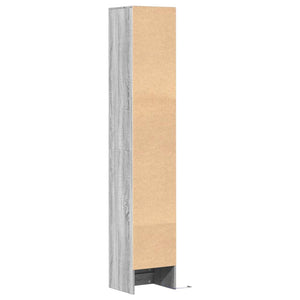Ντουλάπι με Φώτα LED Γκρι Sonoma 36x32,5x200 εκ. Επεξ. Ξύλο