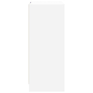 Μπουφές με Φώτα LED Λευκός 77x34x85 εκ. από Επεξεργασμένο Ξύλο - Pakobazaar