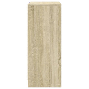 Ντουλάπι με Φώτα LED Sonoma Δρυς 77x34x85εκ Επεξεργασμένο Ξύλο - Pakobazaar