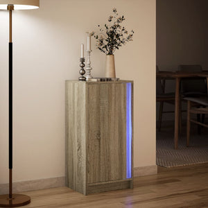 Ντουλάπι με Φώτα LED Sonoma Δρυς 42,5x34x85 εκ. Επεξ. Ξύλο - Pakobazaar