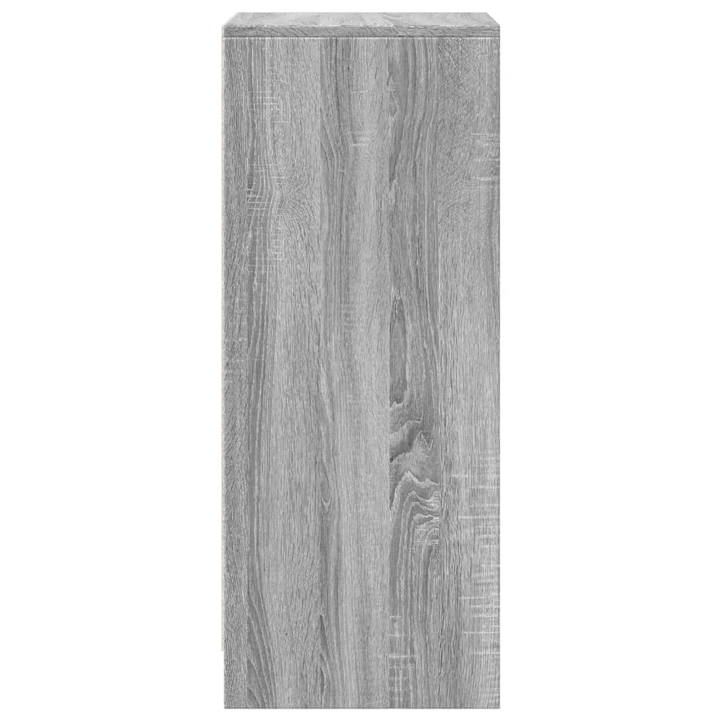 Ντουλάπι με Φώτα LED Γκρι Sonoma 42,5x34x85 εκ Επεξ. Ξύλο