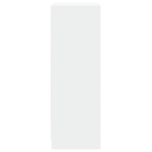 Μπουφές με Φώτα LED Λευκός 77x34x100 εκ. από Επεξεργασμένο Ξύλο - Pakobazaar