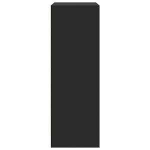 Ντουλάπι με Φώτα LED Μαύρη 77x34x100 εκ. Επεξεργασμένο Ξύλο