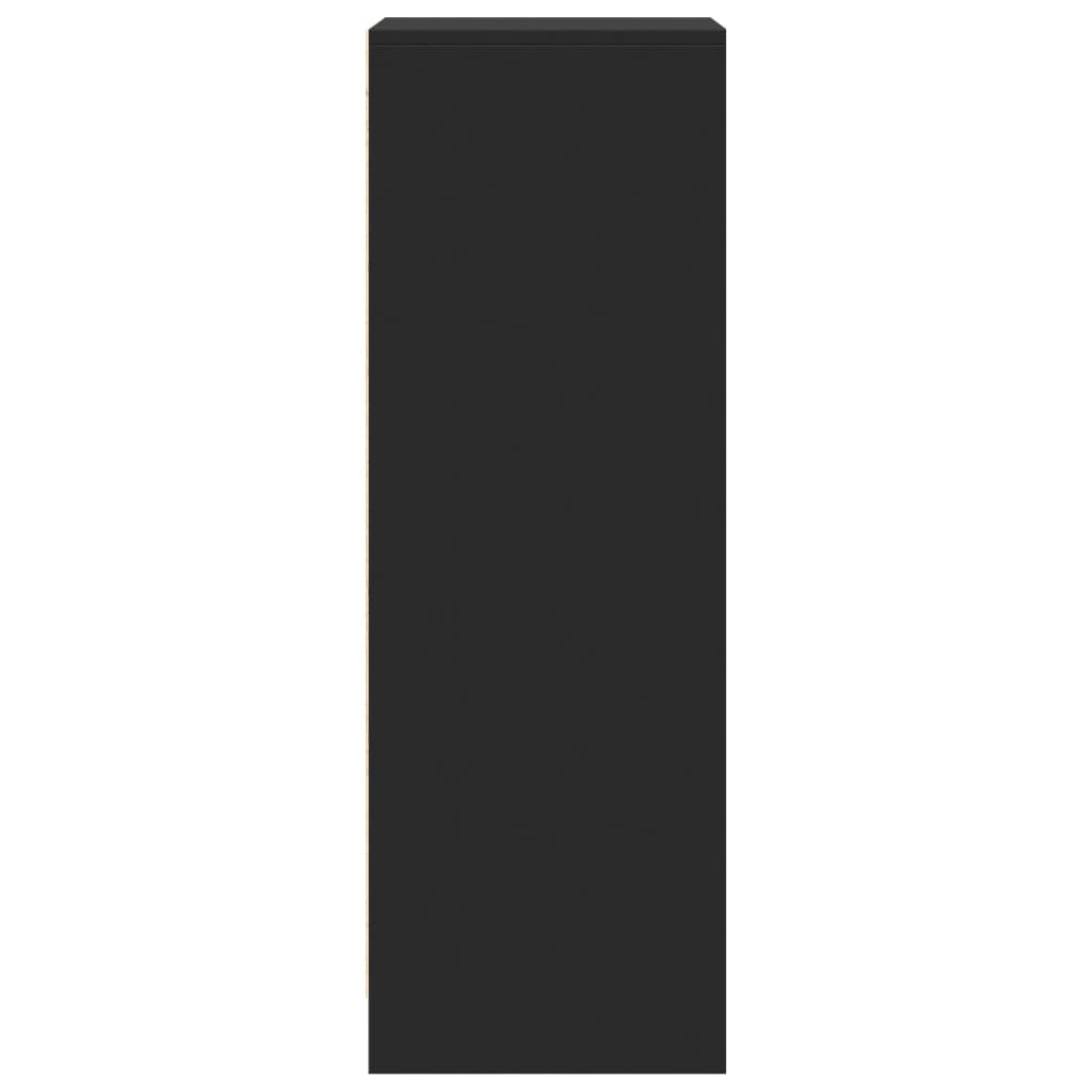 Ντουλάπι με Φώτα LED Μαύρη 42,5x34x100 εκ. Επεξεργασμένο Ξύλο - Pakobazaar