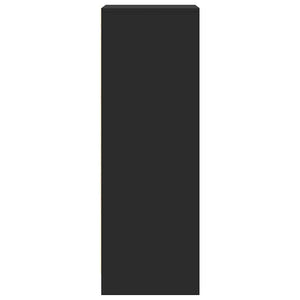 Ντουλάπι με Φώτα LED Μαύρη 42,5x34x100 εκ. Επεξεργασμένο Ξύλο