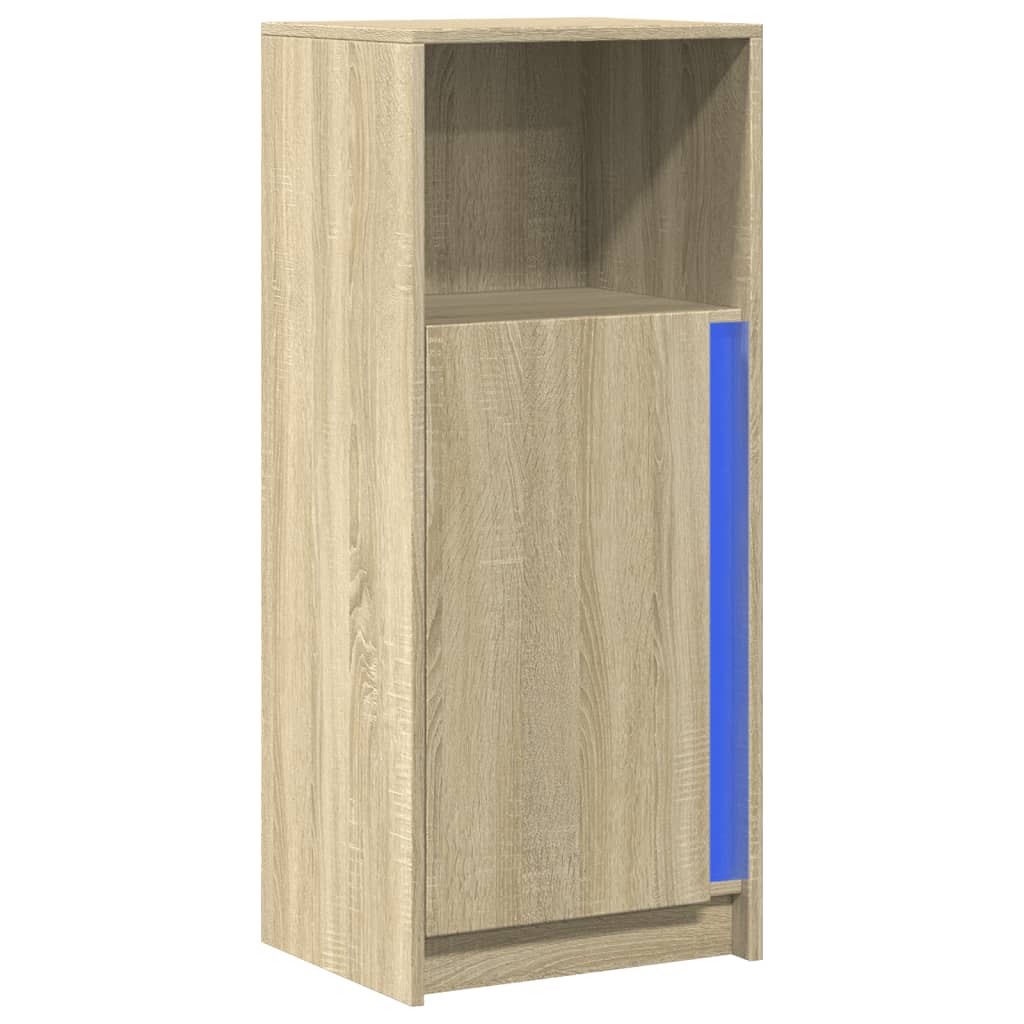 Ντουλάπι με Φώτα LED Sonoma Δρυς 42,5x34x100 εκ. Επεξ. Ξύλο - Pakobazaar