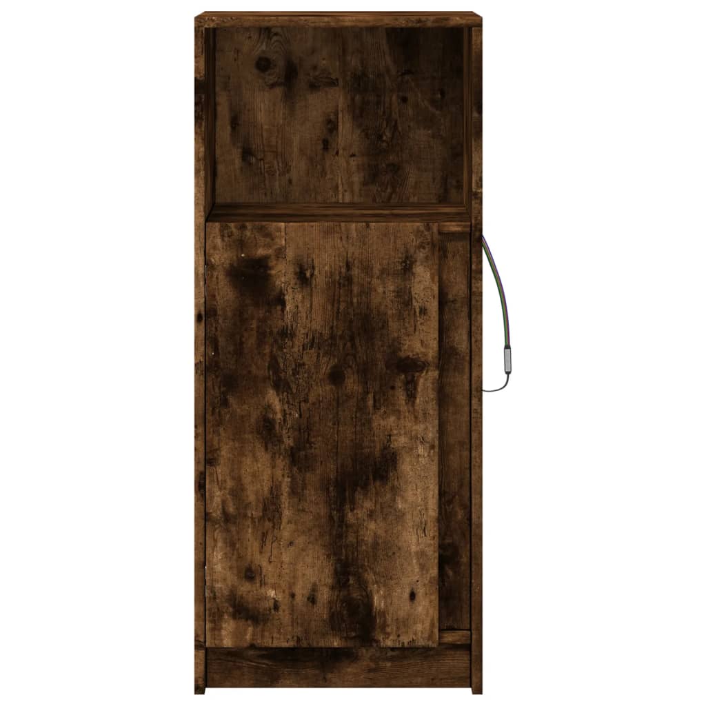 Ντουλάπι με Φώτα LED Δρυς 42,5x34x100 εκ. Επεξεργασμένο Ξύλο - Pakobazaar