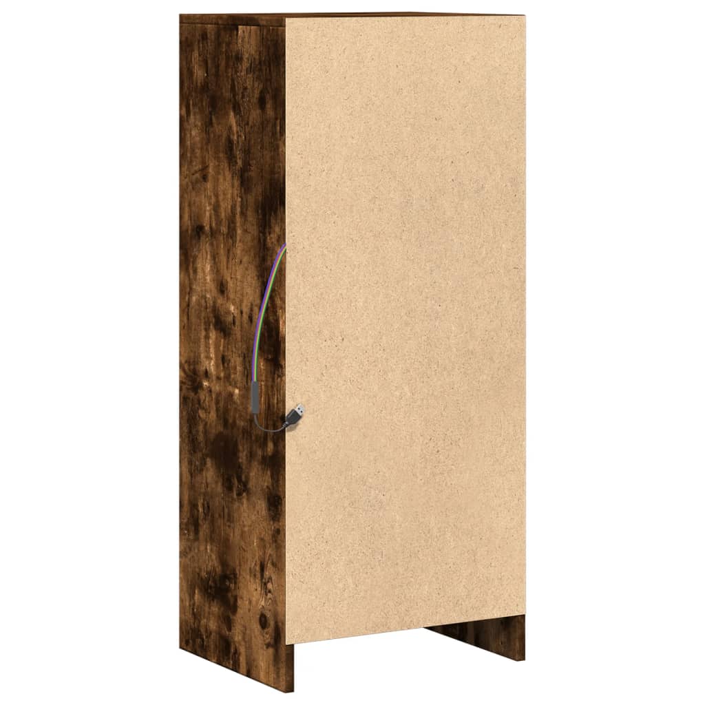 Ντουλάπι με Φώτα LED Δρυς 42,5x34x100 εκ. Επεξεργασμένο Ξύλο - Pakobazaar