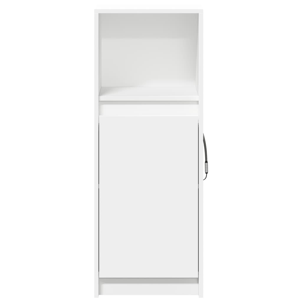 Μπουφές με Φώτα LED Λευκός 38x34x100 εκ. από Επεξεργασμένο Ξύλο - Pakobazaar