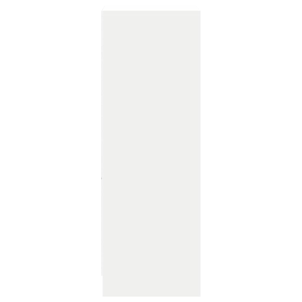 Μπουφές με Φώτα LED Λευκός 38x34x100 εκ. από Επεξεργασμένο Ξύλο - Pakobazaar