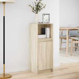 Ντουλάπι με Φώτα LED Sonoma Δρυς 38x34x100εκ Επεξεργασμένο Ξύλο - Pakobazaar
