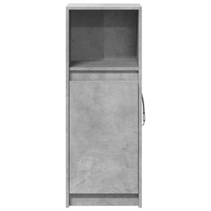 Ντουλάπι με Φώτα LED Γκρι Σκυρ. 38x34x100εκ. Επεξεργασμένο Ξύλο - Pakobazaar