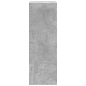 Ντουλάπι με Φώτα LED Γκρι Σκυρ. 38x34x100εκ. Επεξεργασμένο Ξύλο - Pakobazaar