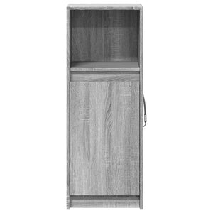 Ντουλάπι με Φώτα LED Γκρι Sonoma 38x34x100εκ Επεξεργασμένο Ξύλο - Pakobazaar