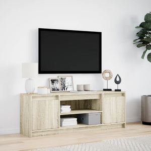 Έπιπλο Τηλεόρασης με LED Sonoma Δρυς 139,5x34x50 εκ. Επεξ. Ξύλο - Pakobazaar