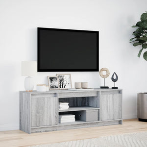Έπιπλο Τηλεόρασης με LED Γκρι Sonoma 139,5x34x50 εκ. Επεξ. Ξύλο - Pakobazaar