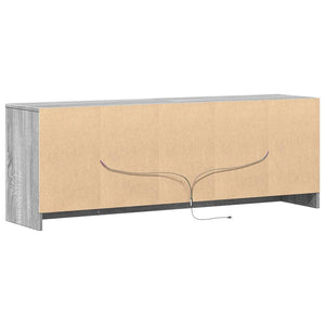 Έπιπλο Τηλεόρασης με LED Γκρι Sonoma 139,5x34x50 εκ. Επεξ. Ξύλο - Pakobazaar