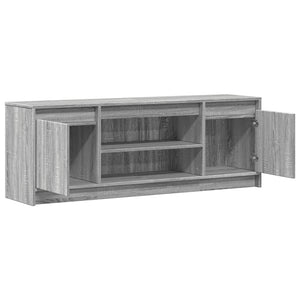 Έπιπλο Τηλεόρασης με LED Γκρι Sonoma 139,5x34x50 εκ. Επεξ. Ξύλο - Pakobazaar