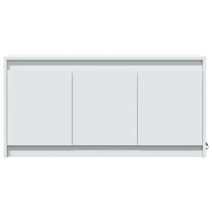 Έπιπλο Τηλεόρασης με LED Λευκό 100x34x50 εκ. από Επεξ. Ξύλο - Pakobazaar