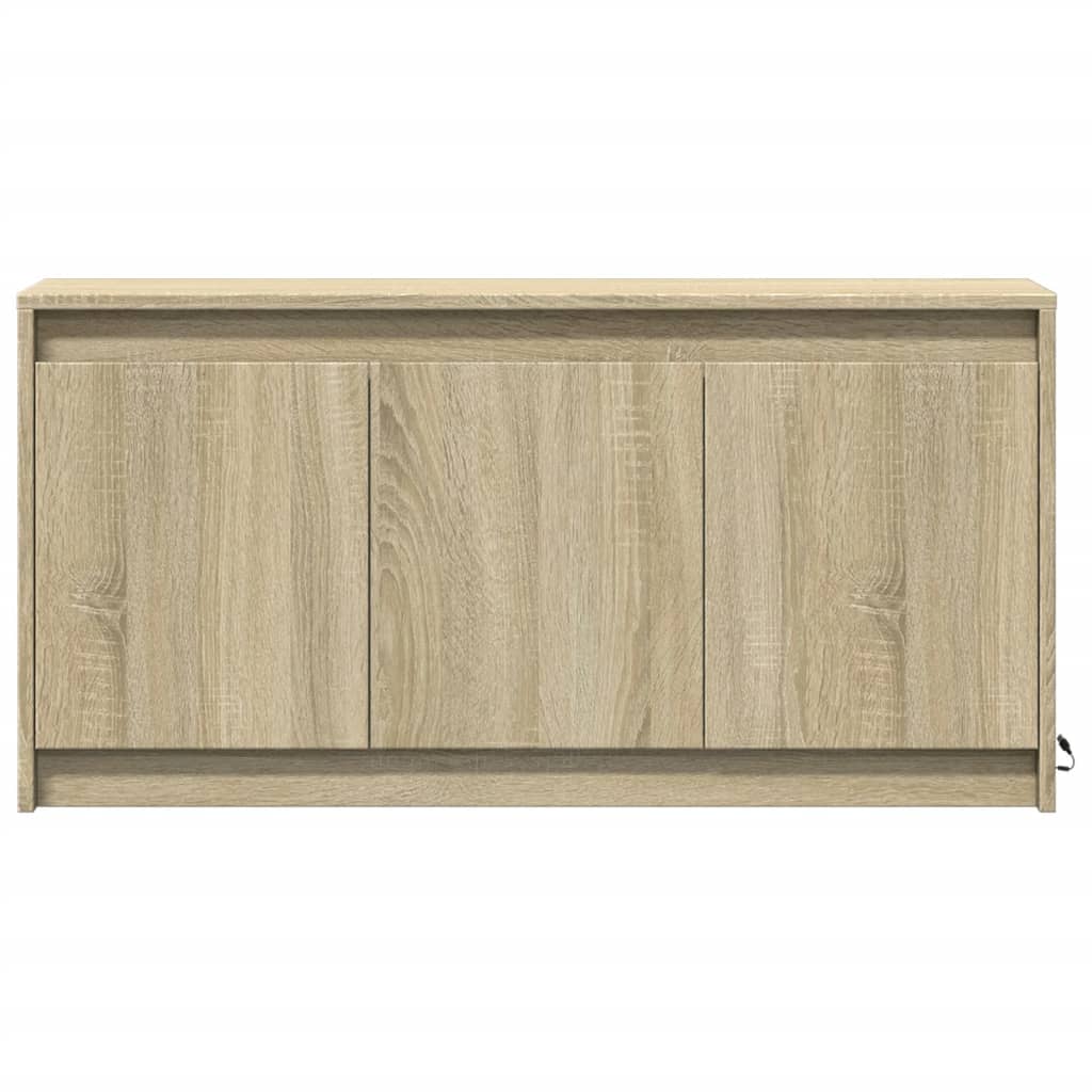 Έπιπλο Τηλεόρασης με LED Sonoma Δρυς 100x34x50 εκ. Επεξ. Ξύλο - Pakobazaar