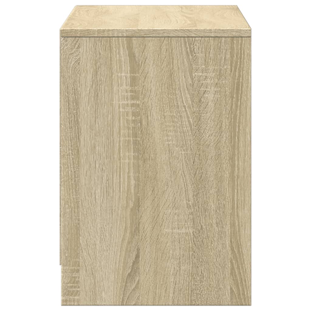 Έπιπλο Τηλεόρασης με LED Sonoma Δρυς 100x34x50 εκ. Επεξ. Ξύλο - Pakobazaar