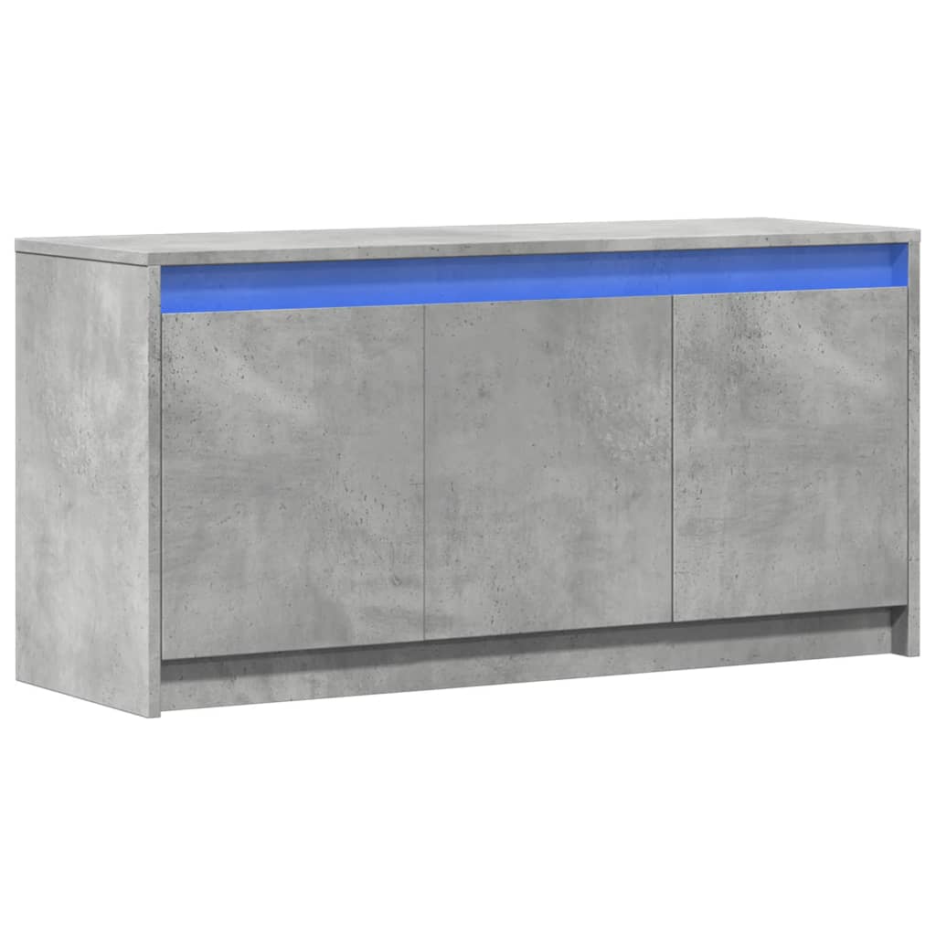 Έπιπλο Τηλεόρασης με LED Γκρι Σκυρ. 100x34x50 εκ. Επεξ. Ξύλο - Pakobazaar