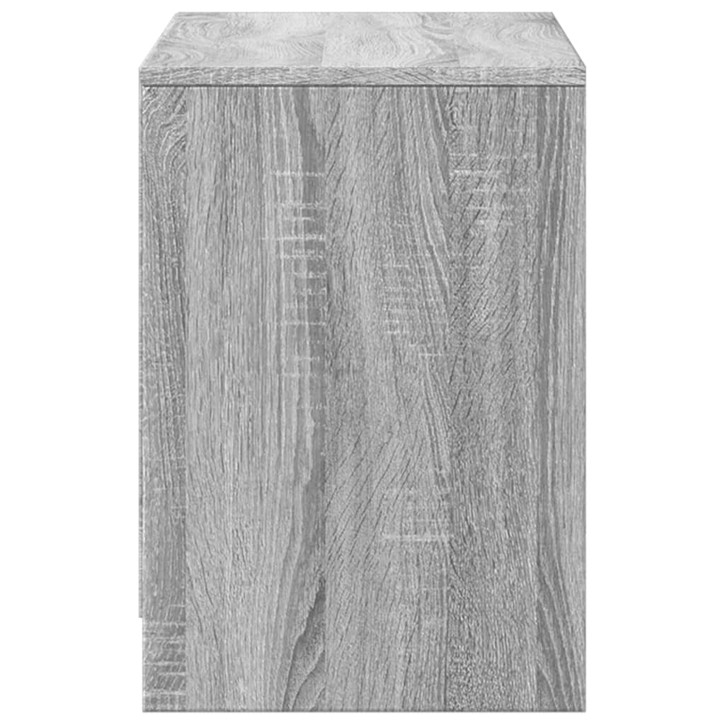 Έπιπλο Τηλεόρασης με LED Γκρι Sonoma 100x34x50 εκ. Επεξ. Ξύλο - Pakobazaar