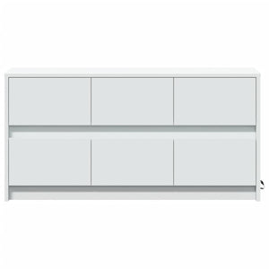 Έπιπλο Τηλεόρασης με LED Λευκό 100x34x50 εκ. από Επεξ. Ξύλο - Pakobazaar